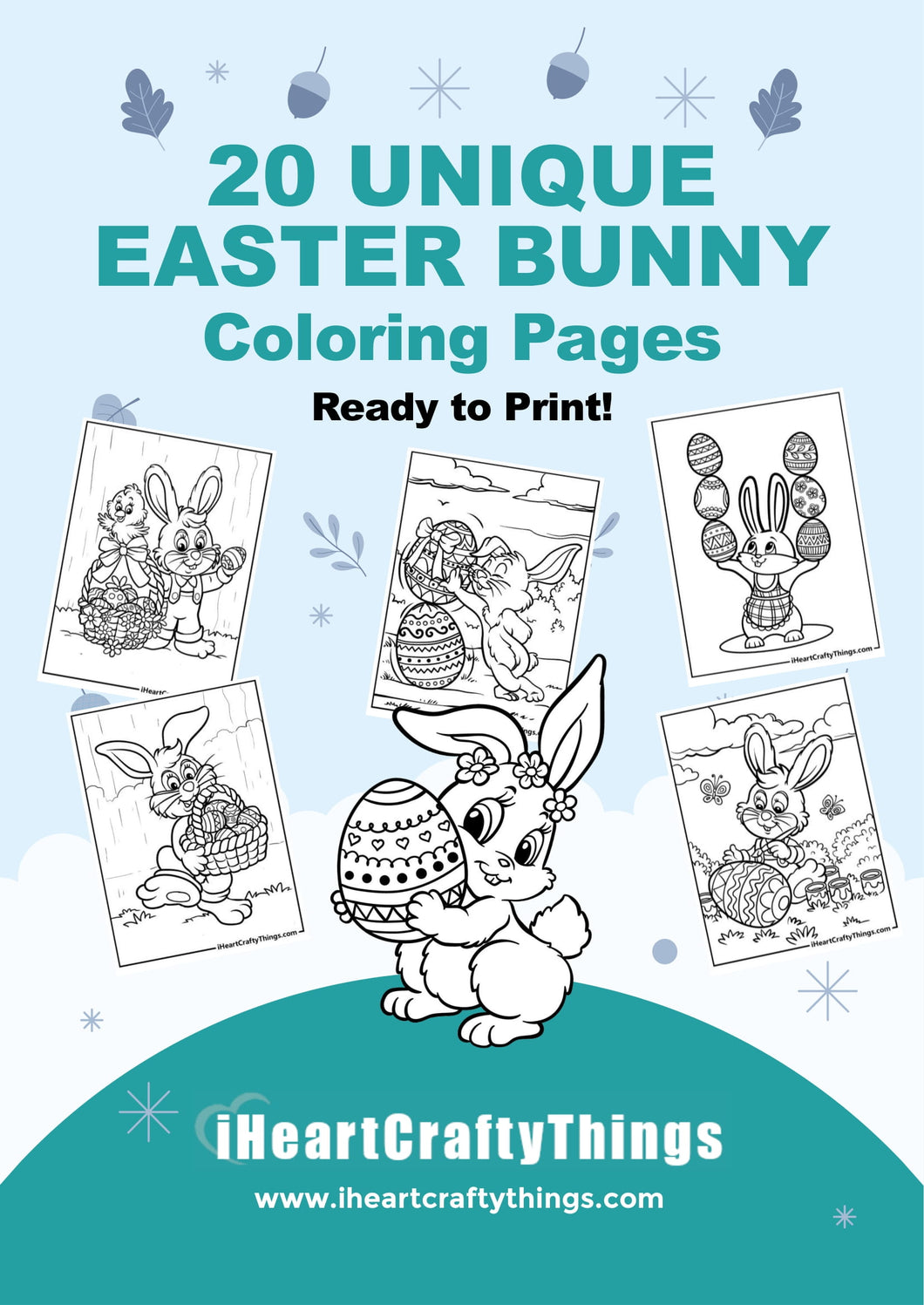 Easter Coloring: One Stamp, Three Coloring Techniques. - Crafty Pianist