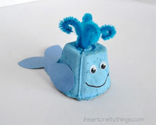 Load image into Gallery viewer, Egg Carton Whale Craft for Kids