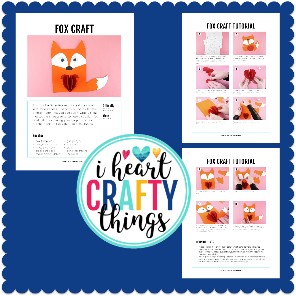 Fox Paper Animal Craft