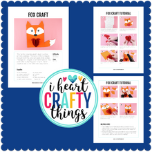 Load image into Gallery viewer, Fox Paper Animal Craft