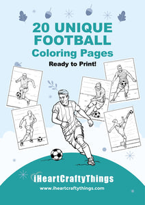 20 FOOTBALL COLORING PAGES