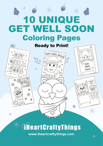 10 GET WELL SOON COLORING PAGES