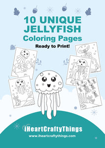 10 CUTE JELLYFISH COLORING PAGES
