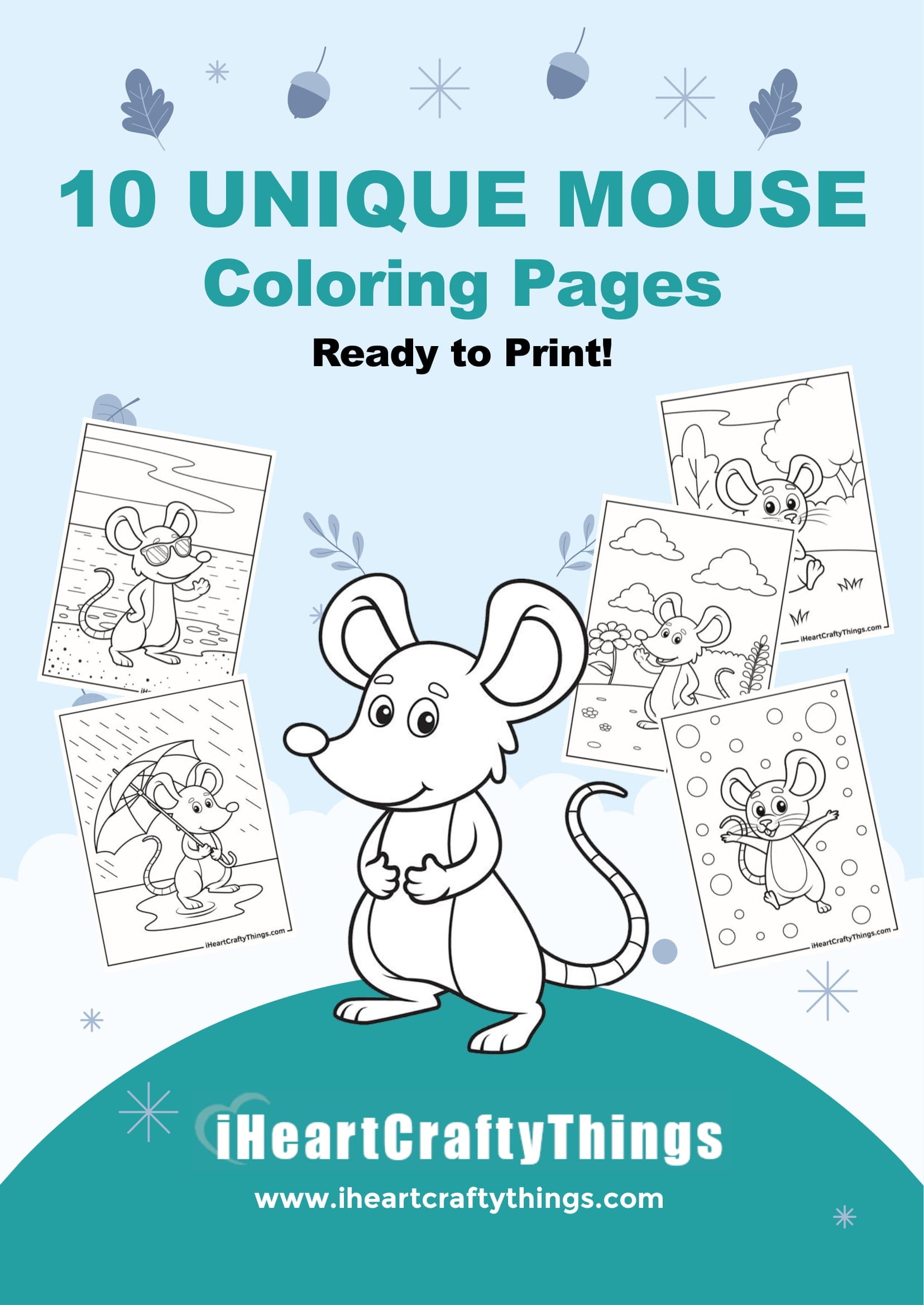 Multimouse Coloring Cute Mouse Coloring Pages