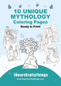 10 MYTHOLOGY COLORING PAGES