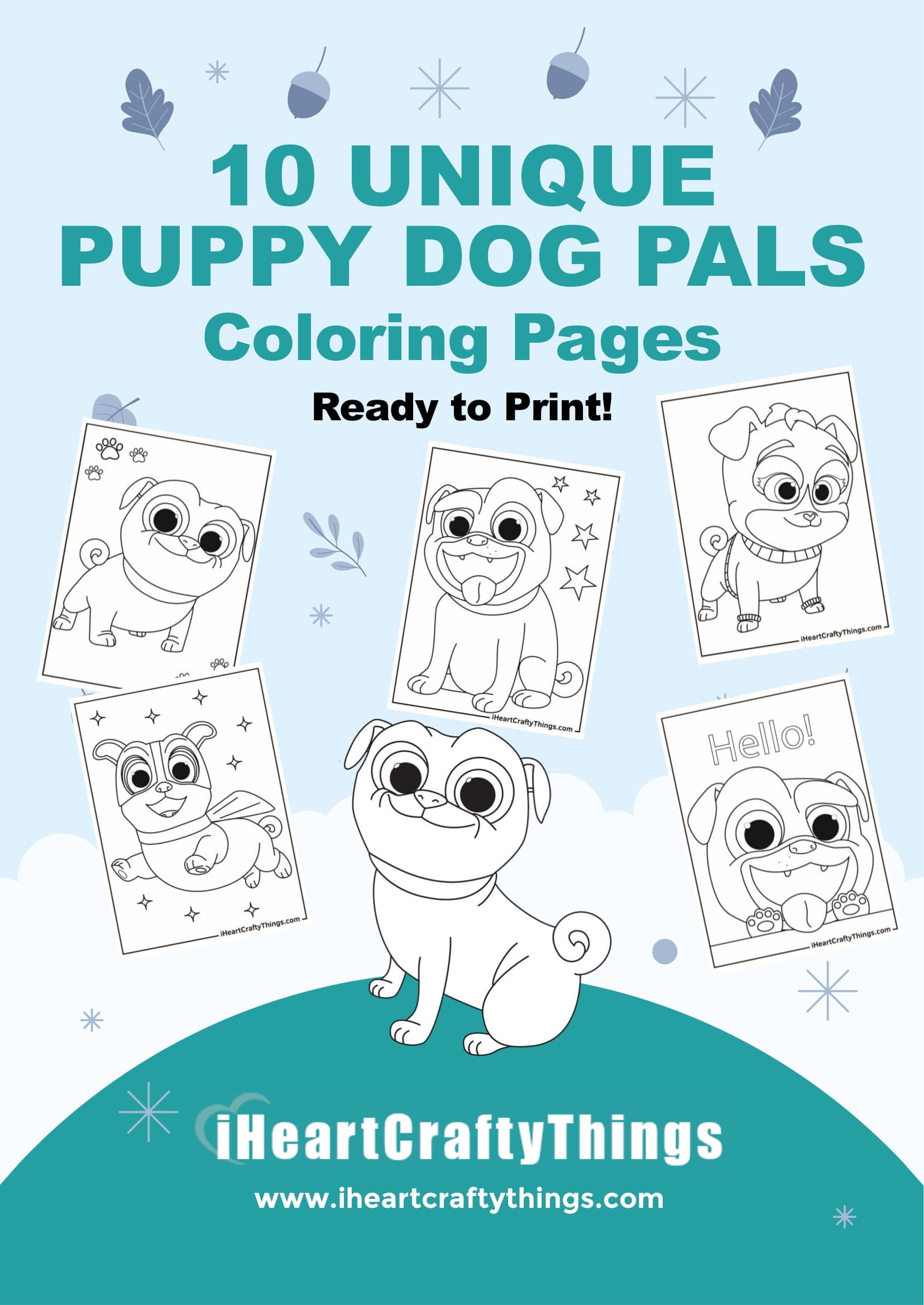 coloring pages puppy dog pals