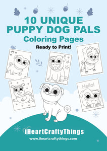 10 PUPPY DOG COLORING PAGES