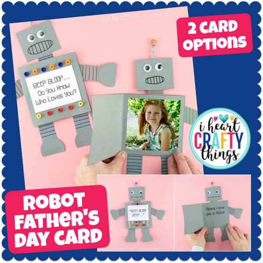 Robot Father's Day Card