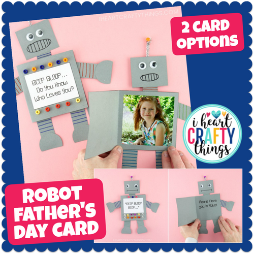 Robot Father's Day Card