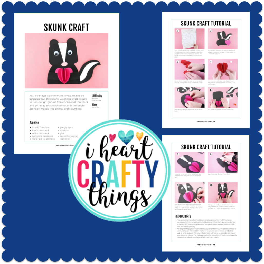 Skunk Paper Animal Craft