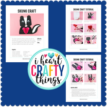 Load image into Gallery viewer, Skunk Paper Animal Craft