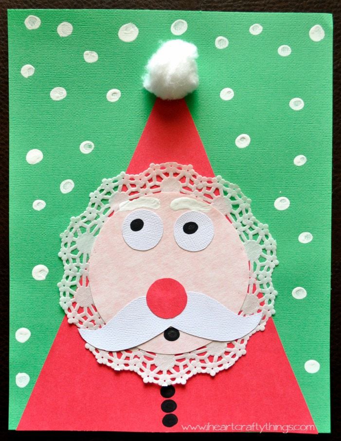 Fall Craft Santa Adorable Kids Santa Craft for Christmas – I Heart Crafty Things