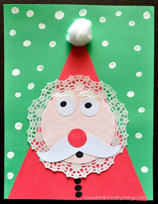 Adorable Kids Santa Craft for Christmas