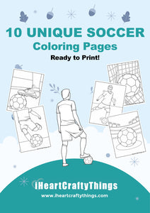 10 SOCCER COLORING PAGES
