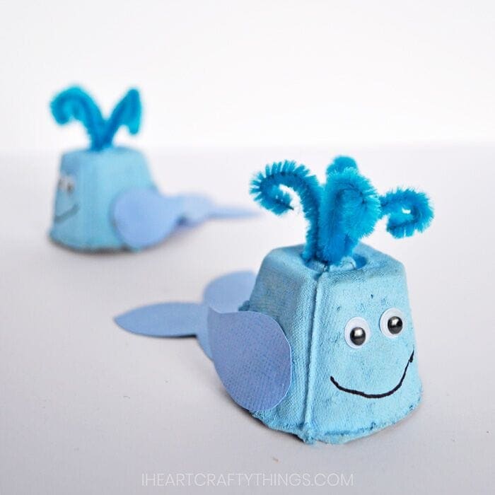 Egg Carton Whale Craft for Kids