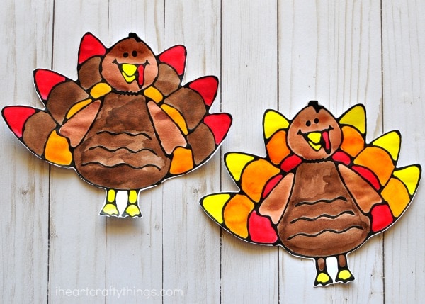 Black Glue Turkey Art Project