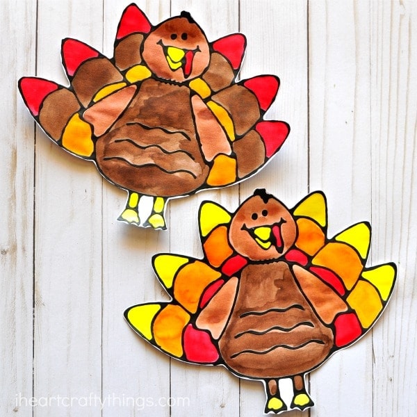 Black Glue Turkey Art Project