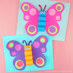 25+ Colorful Butterfly Crafts For Kids - I Heart Crafty Things