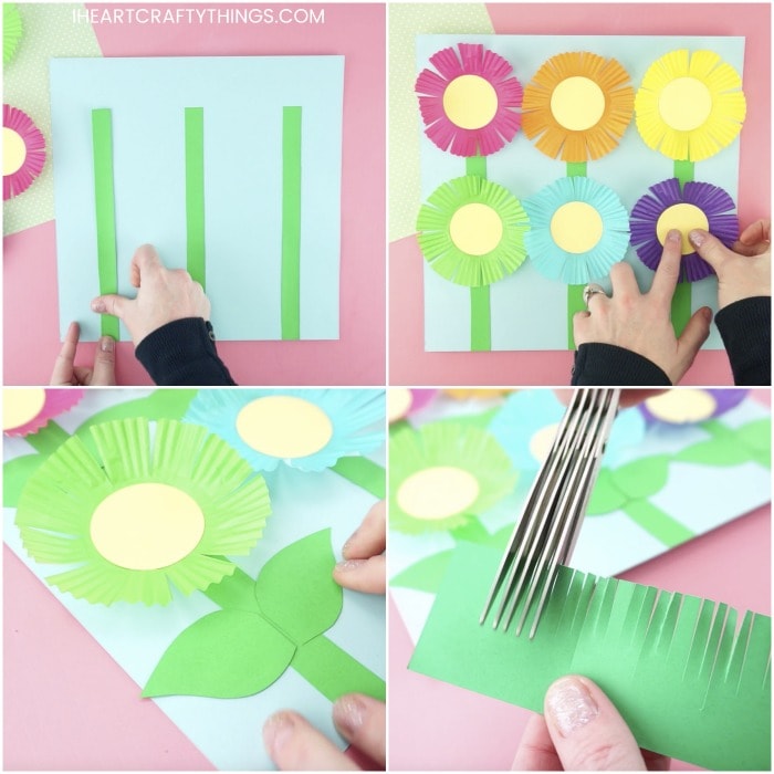 Cupcake Liner Flowers Craft