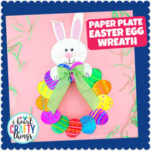 Load image into Gallery viewer, Paper Plate Easter Egg Wreath