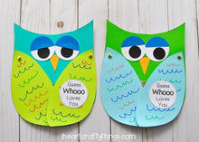 Load image into Gallery viewer, Guess Whooo Loves You Father’s Day Kids Craft