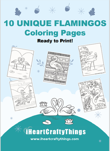 10 FLAMINGO COLORING PAGES