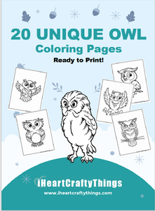 20 OWL COLORING PAGES