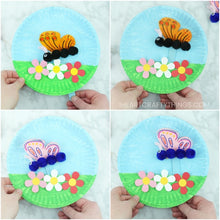 Load image into Gallery viewer, Paper Plate Fluttering Butterfly Craft