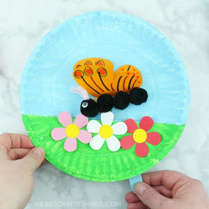 Paper Plate Fluttering Butterfly Craft