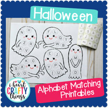 Load image into Gallery viewer, Halloween Alphabet Matching Game