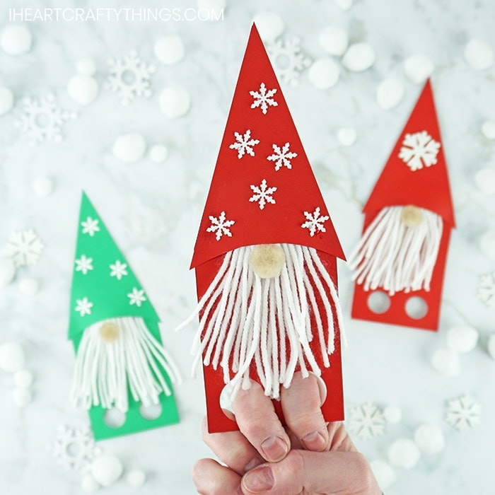 Gnome Craft Finger Puppets