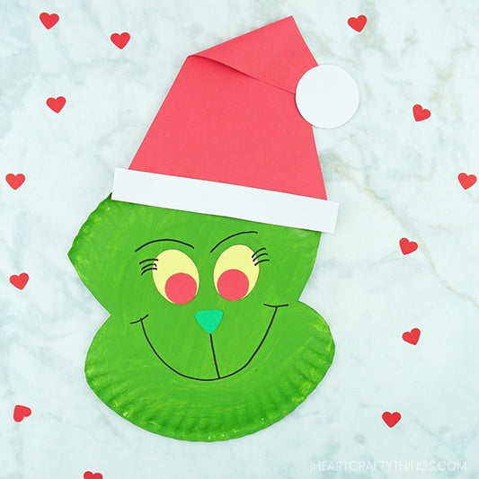 How to Make a Paper Plate Grinch Craft