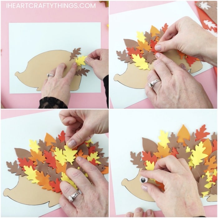 Hedgehog craft Template - 3 Cute ways to make Hedgehogs for Fall!