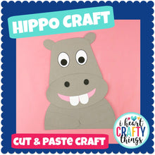 Load image into Gallery viewer, Hippopotamus Animal Craft