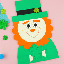 Load image into Gallery viewer, Leprechaun Paper Craft for St. Patrick&#39;s Day