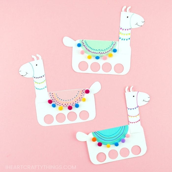 Colorful Llama Craft for Kids