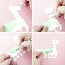 Load image into Gallery viewer, Colorful Llama Craft for Kids