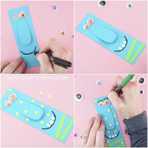 How to Make DIY Monster Bookmarks