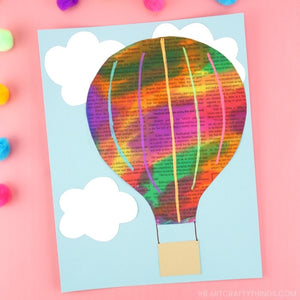 Newspaper Hot Air Balloon Craft for Kids