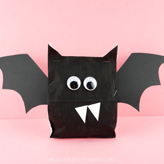 Stuffed Paper Bag Bat Craft