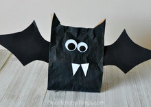 Load image into Gallery viewer, Stuffed Paper Bag Bat Craft