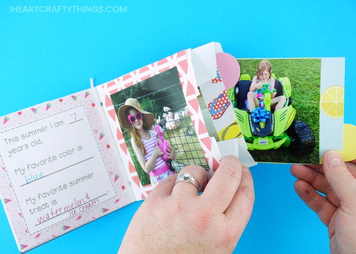 Paper Bag Summer Memory Book Craft