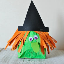 Load image into Gallery viewer, Stuffed Paper Bag Witch Craft