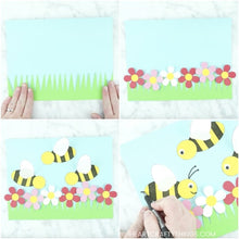 Load image into Gallery viewer, How to Make a Paper Bee Craft