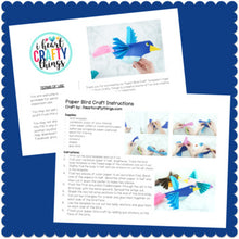 Load image into Gallery viewer, Paper Bird Craft Activity