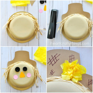 Paper Bowl Scarecrow Craft - Super Cute Fall Craft for Kids!