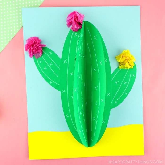 Paper Cactus Craft – I Heart Crafty Things