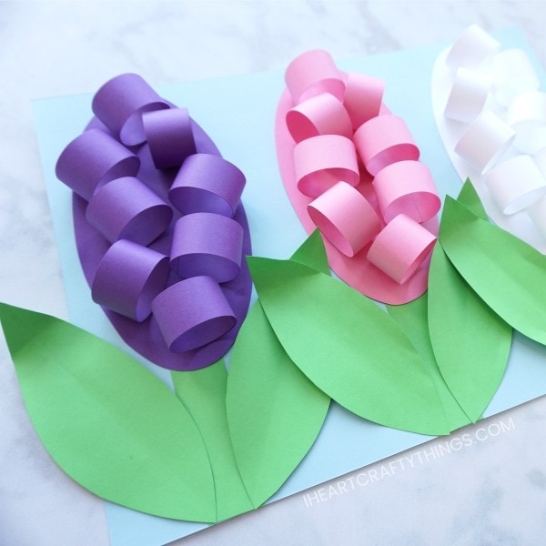 DIY Paper Hyacinth Flowers