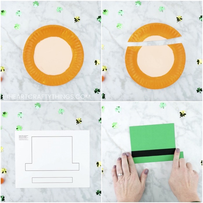 Easy and Simple Leprechaun Mask out of a Paper Plate Craft