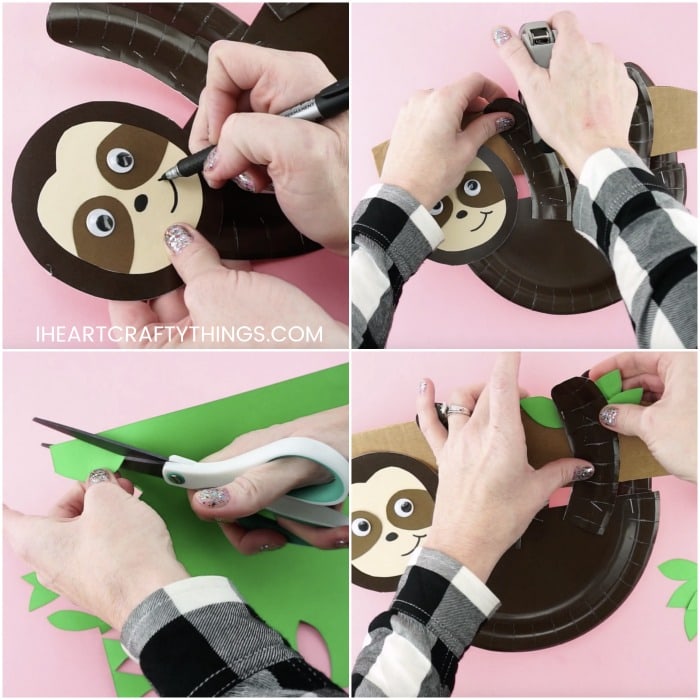 How to Make a Paper Plate Sloth Craft!